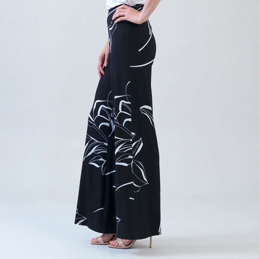Floral Outline Palazzo Pant