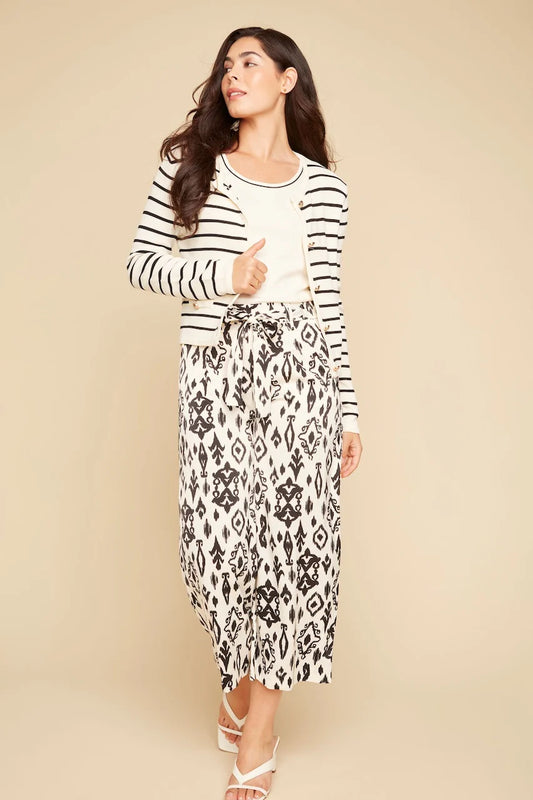 Printed Satin Trousers