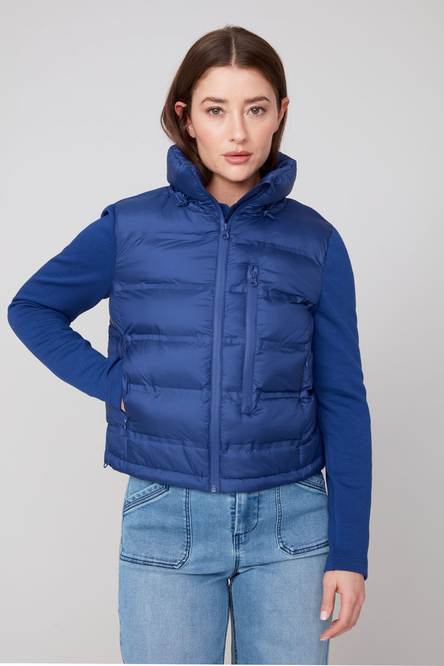 Puffer Sweater Jacket