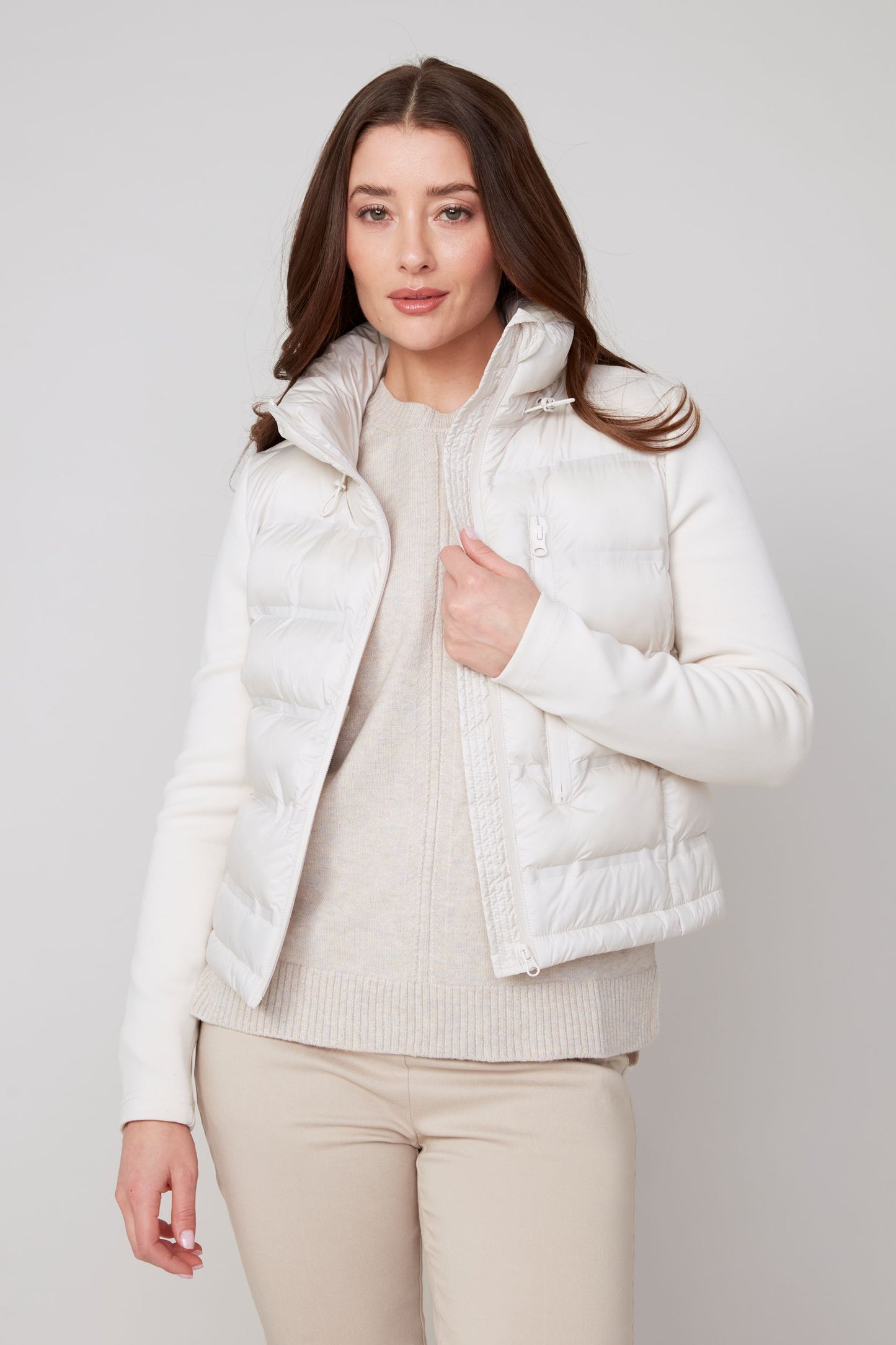 Puffer Sweater Jacket