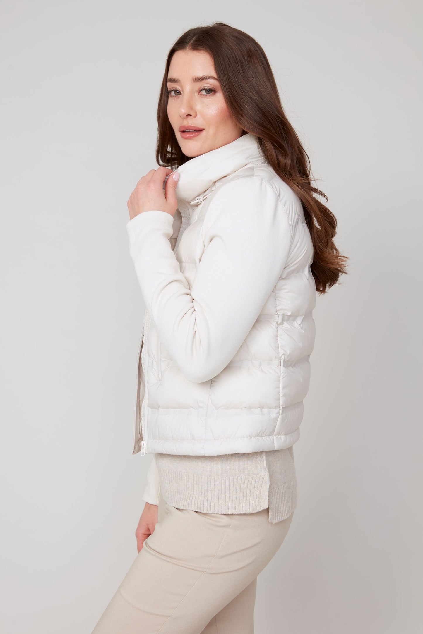 Puffer Sweater Jacket