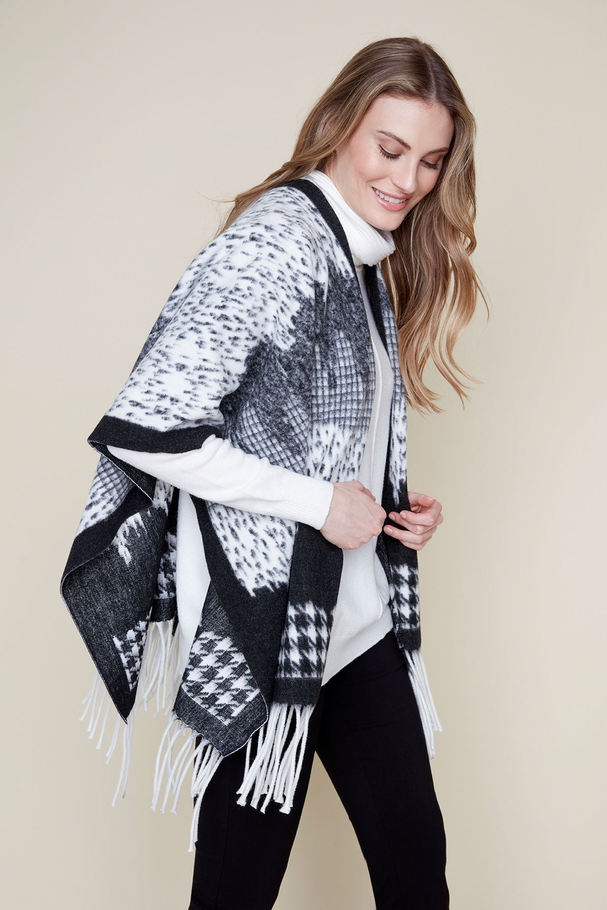 Cozy Fringed Poncho