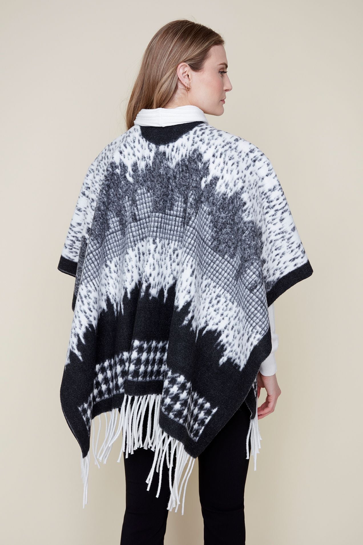 Cozy Fringed Poncho