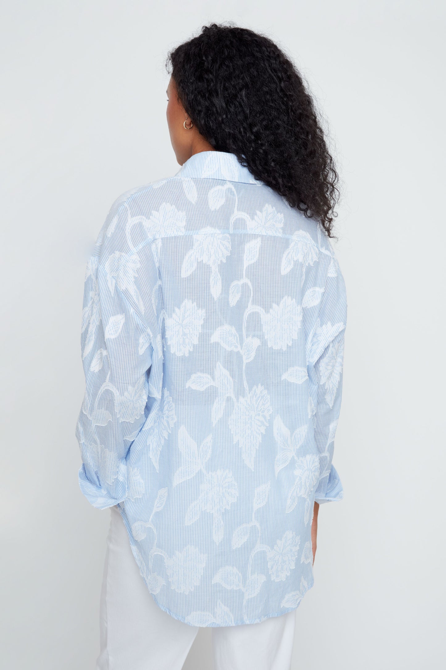 Blue Combo Floral Blouse