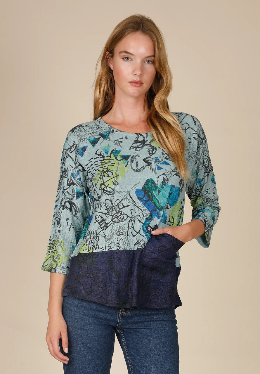 Graffiti Twist Blouse