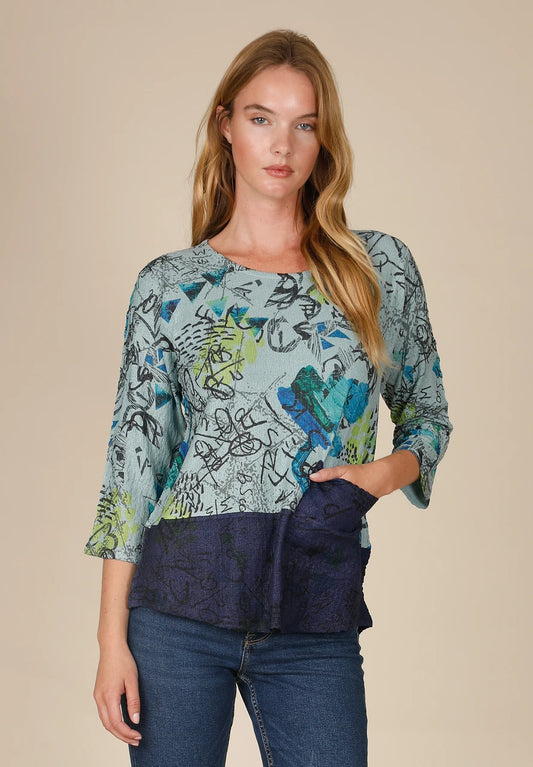 Graffiti Twist Blouse