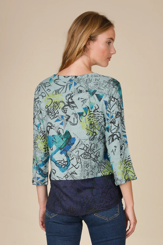 Graffiti Twist Blouse