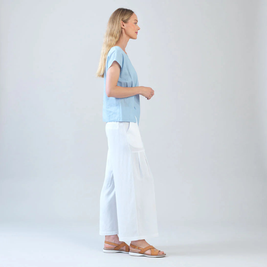 Cap Sleeve Overlay Blouse