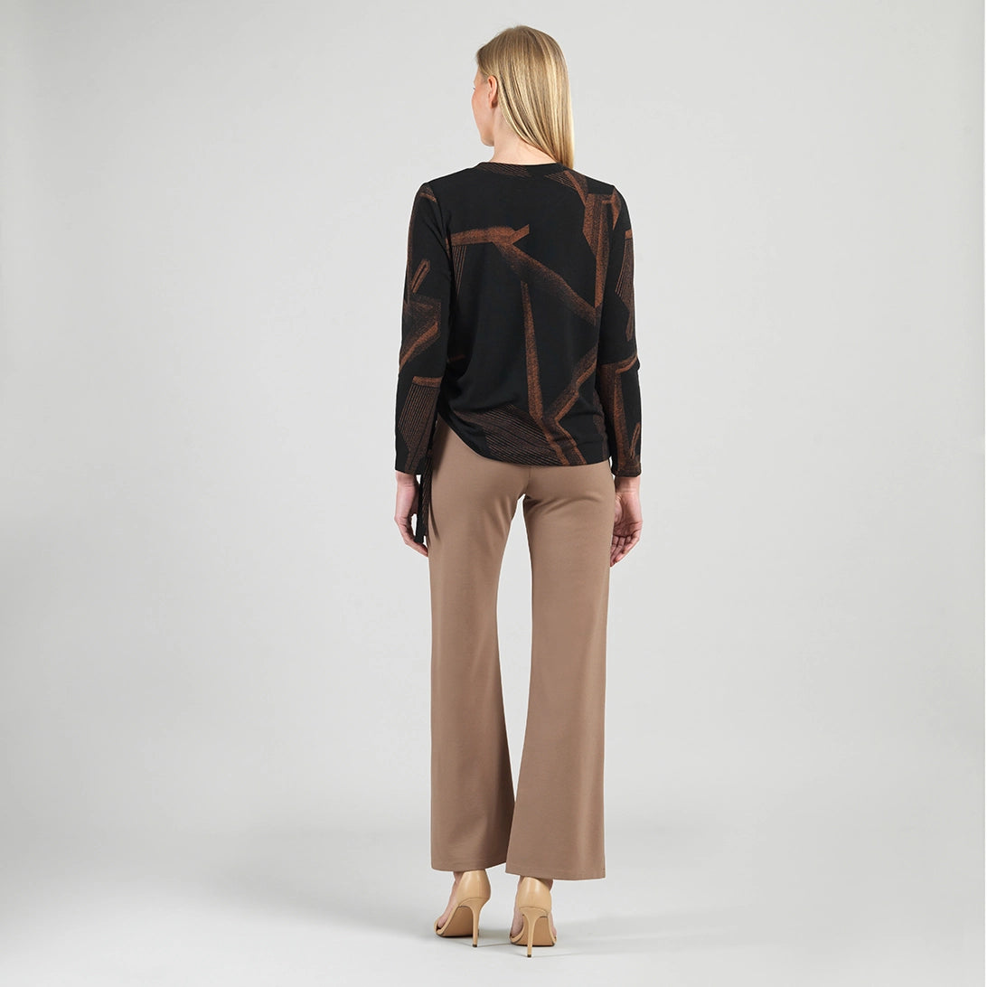 Linear Print Sweater