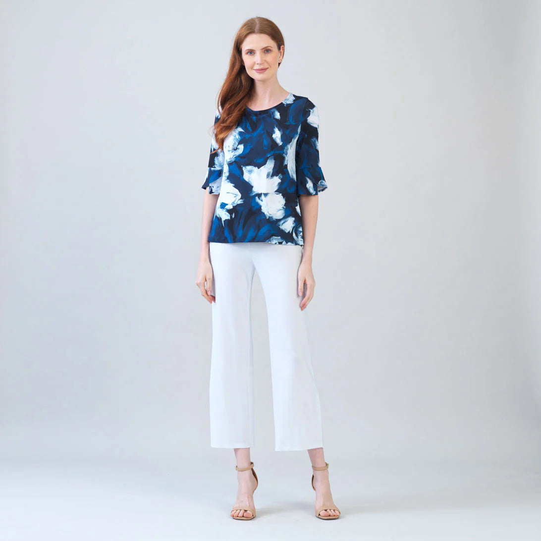 Midnight Peony Blouse