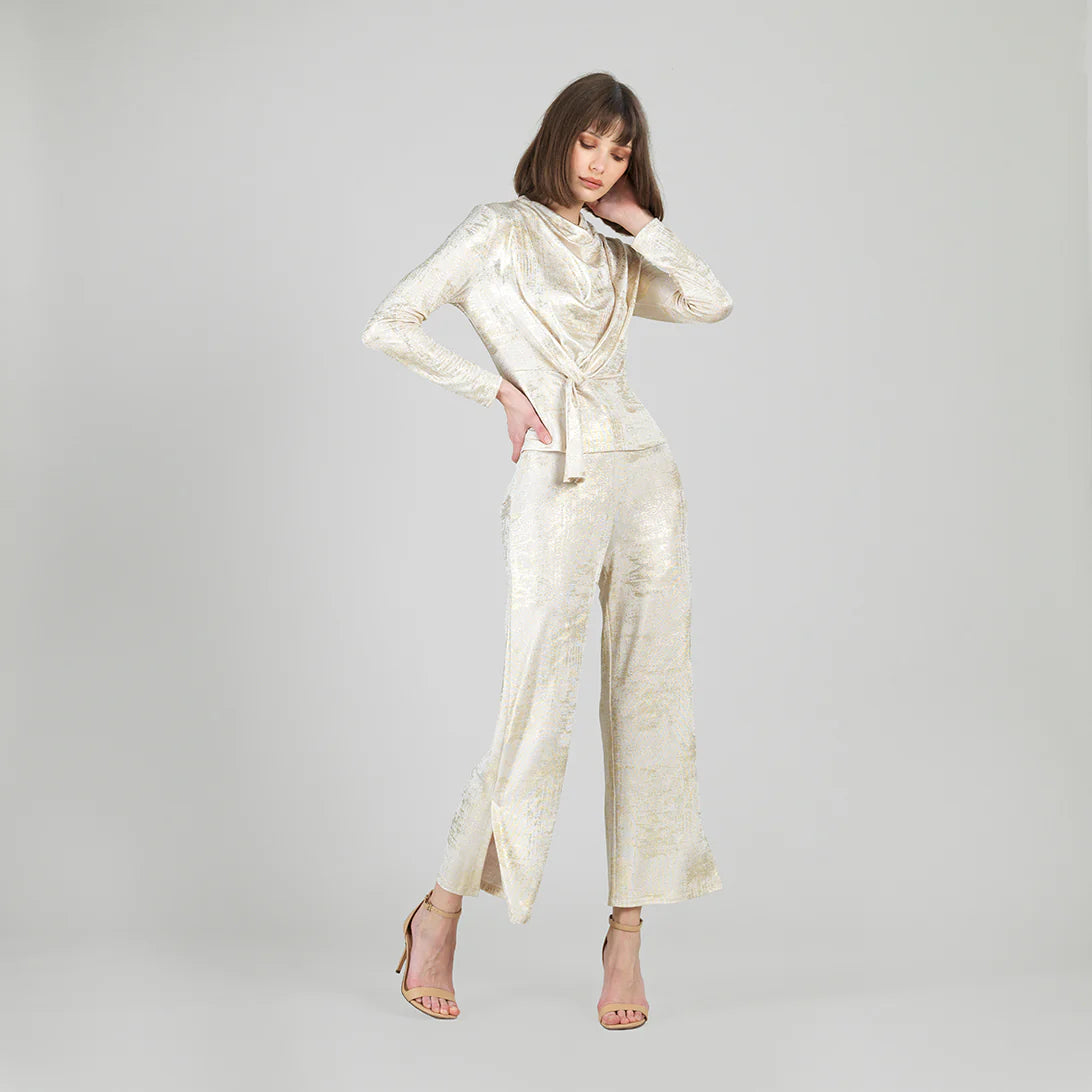 Shimmer Front Loop Blouse