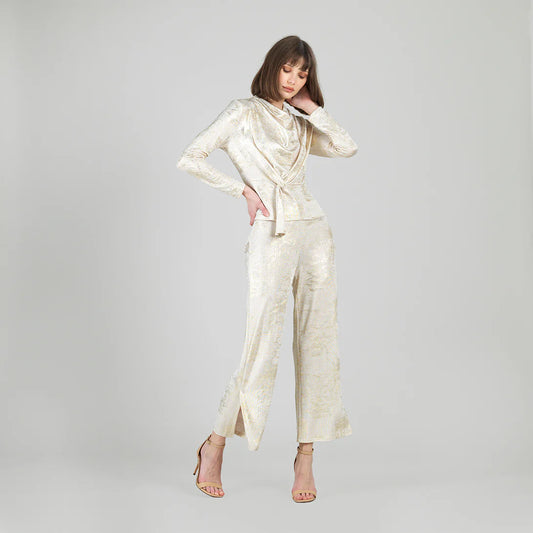 Shimmer Front Loop Blouse