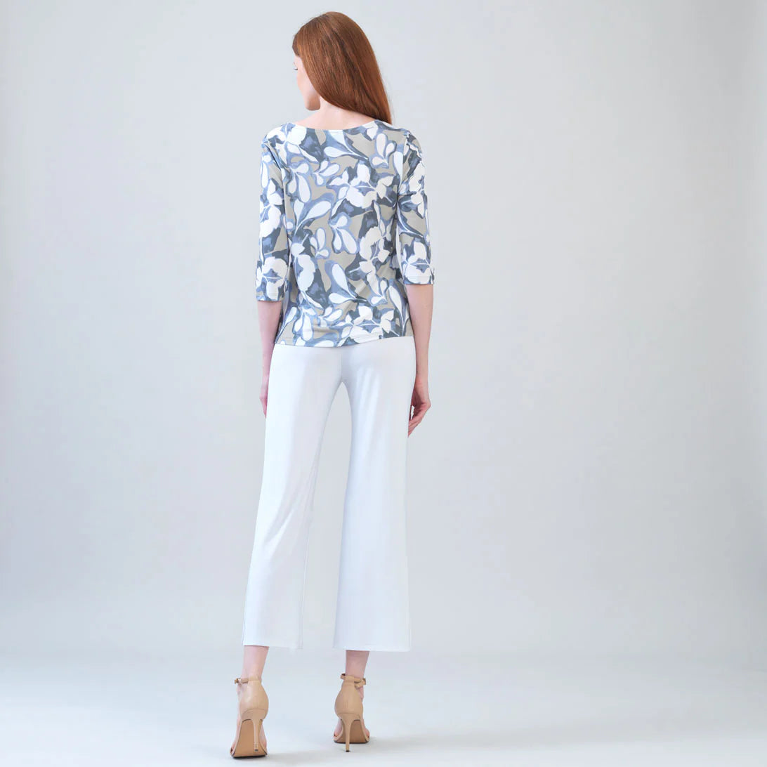 Orchid Veil Scoop Neck Blouse