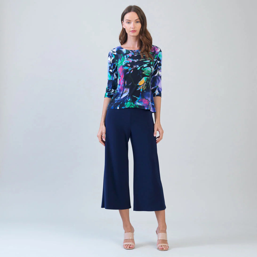 Floral Scoop Neck Blouse