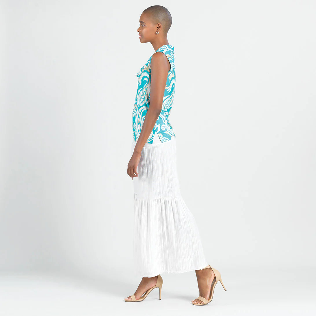 Paisley Drape Neck Tank