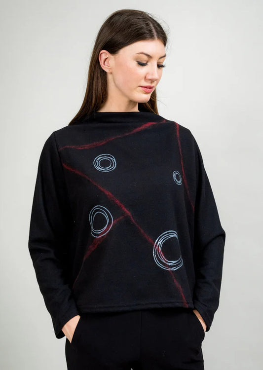Felted Circles Sweater
