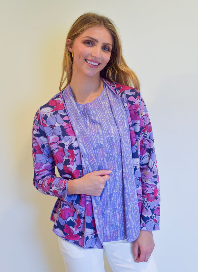 Floral Reversible Cardigan