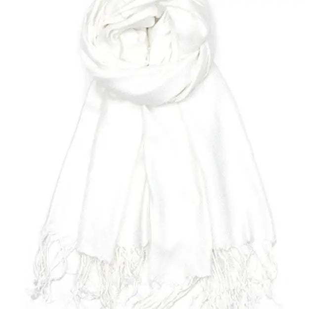 White Pashmina Shawl