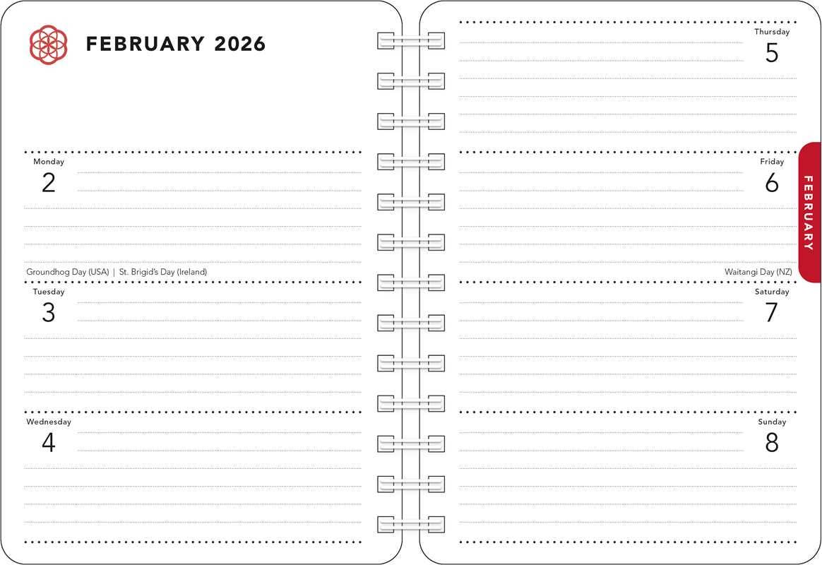 Be Here Now 2026 Weekly Planner Calendar