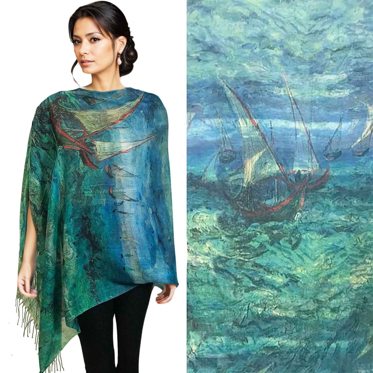 Cotton Masterpiece Button Shawls