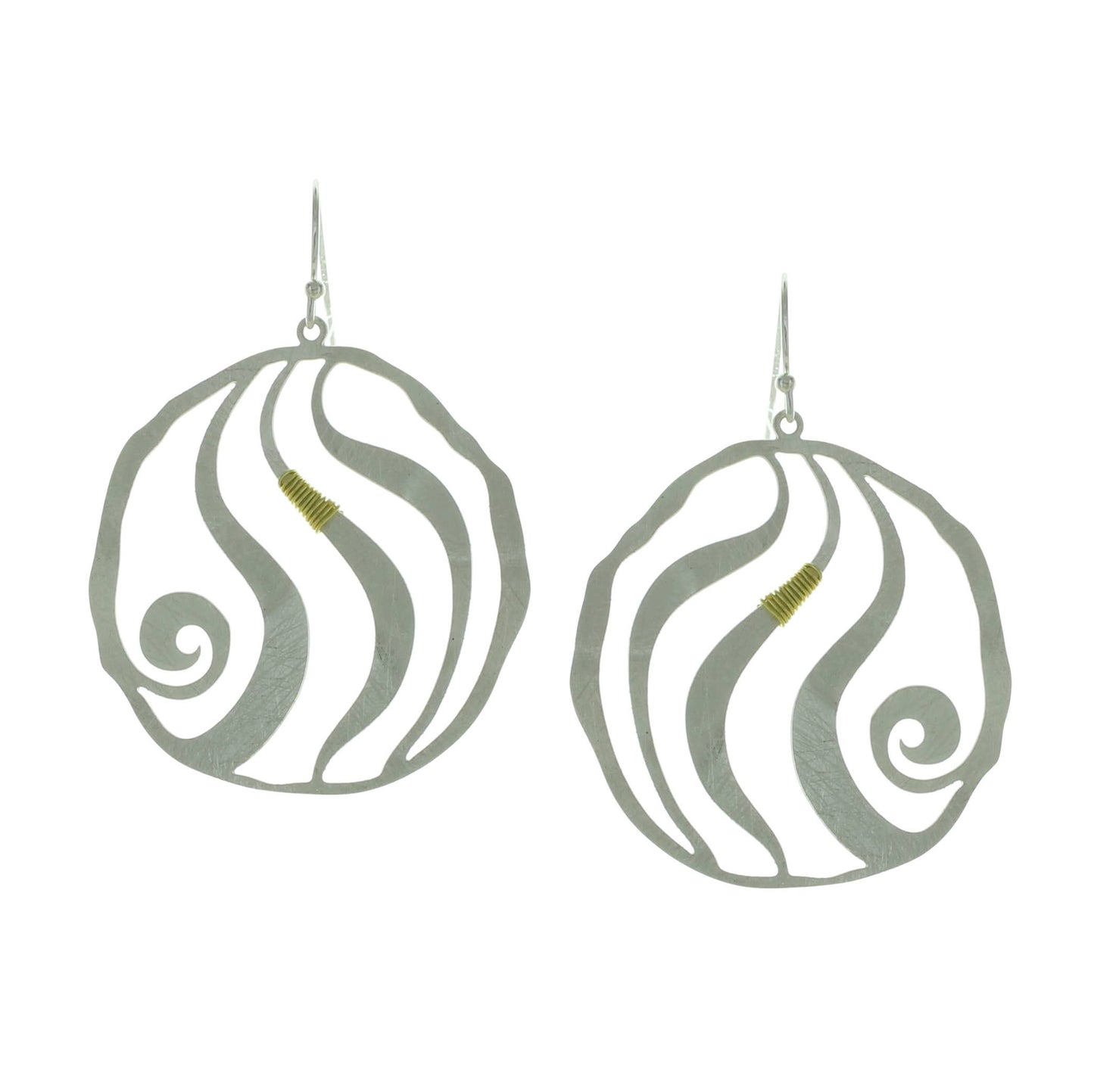 Takobia - Round w/ Swirl Earrings