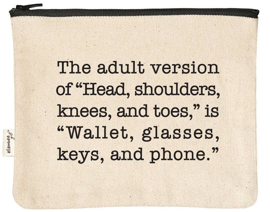 Wallet Glasses Keys Zipper Pouch