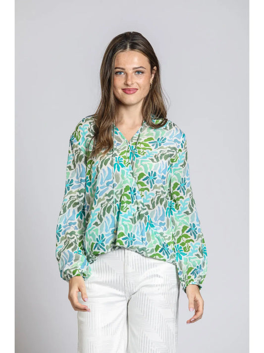 Flora Wrap Blouse