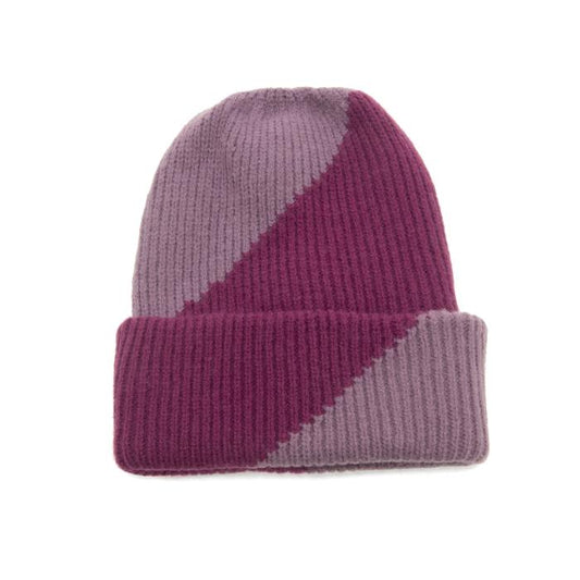 Color Block Knit Hat