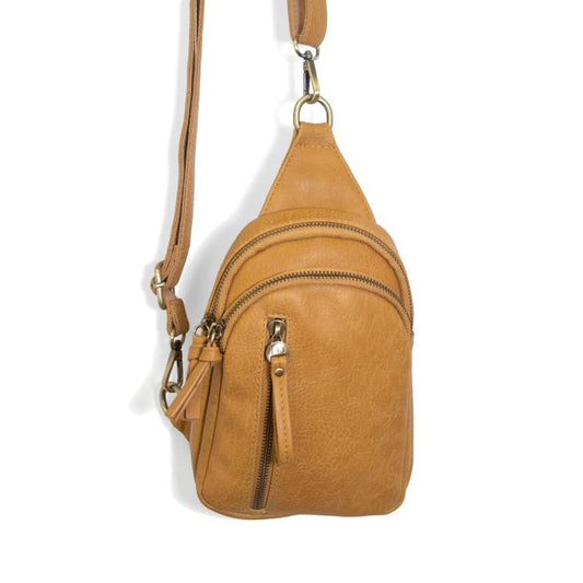 Nora Chevron Vegan Leather Handbag
