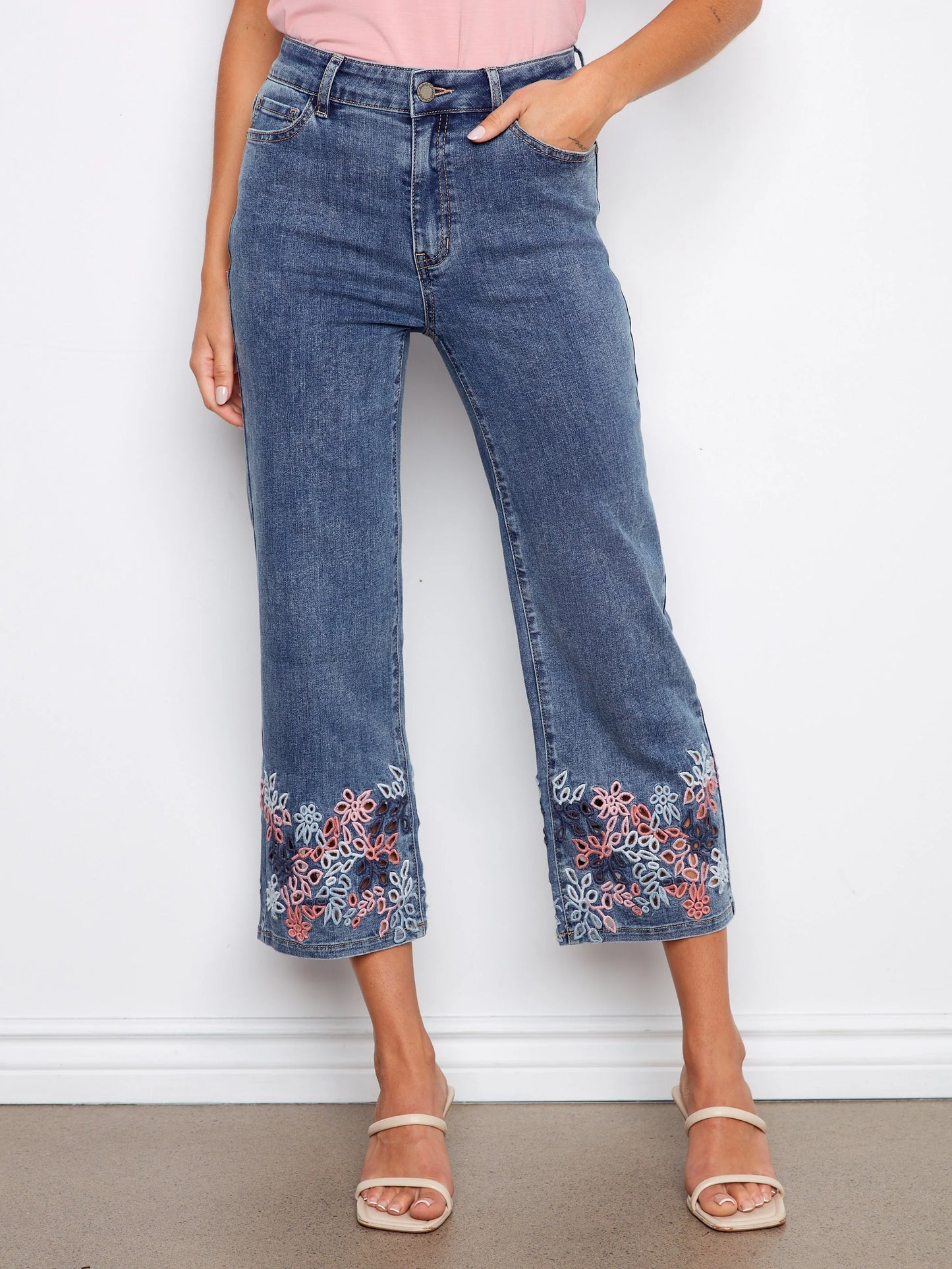 Eyelet Embroidery Jean