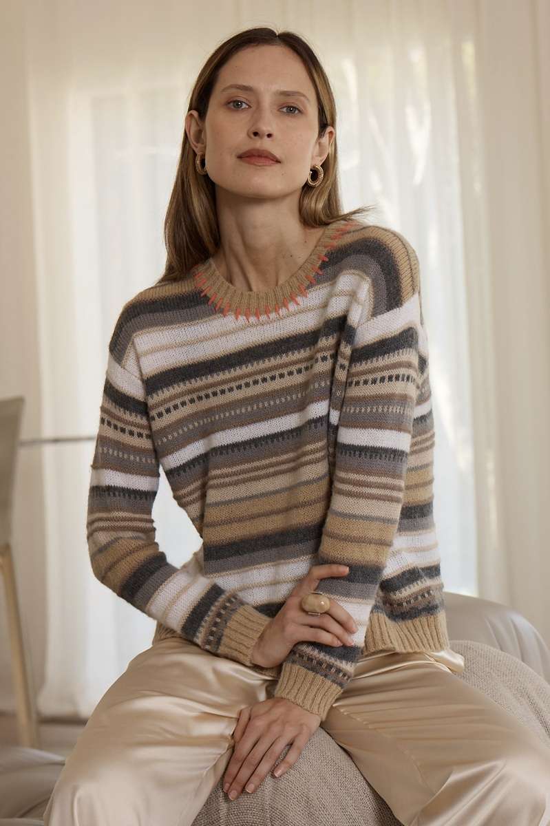 Mohair Stripe Sweater