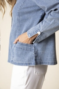Travel Denim Shirt Jacket