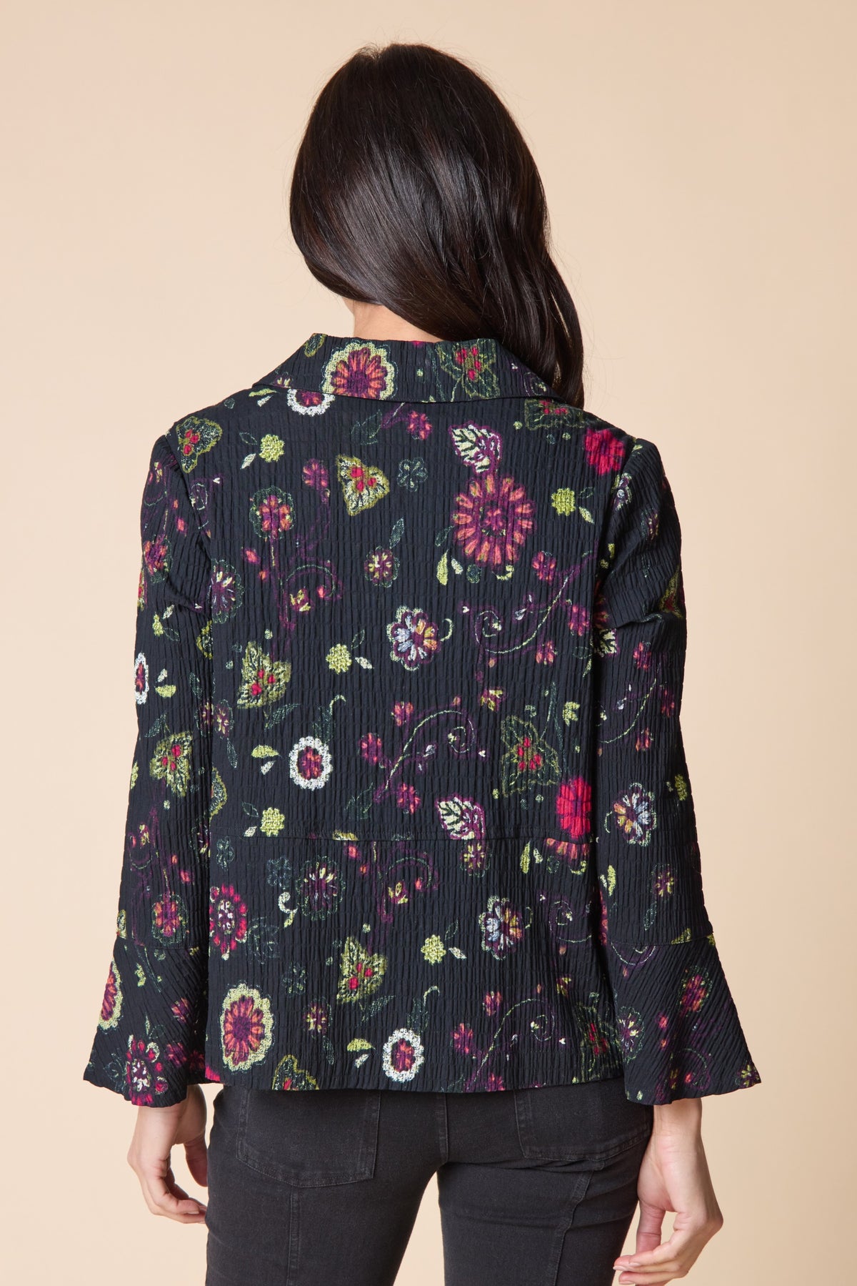 Crinkle Flounce Jacket