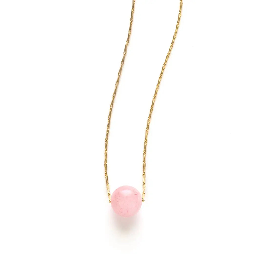 Gemstone Ball Necklace