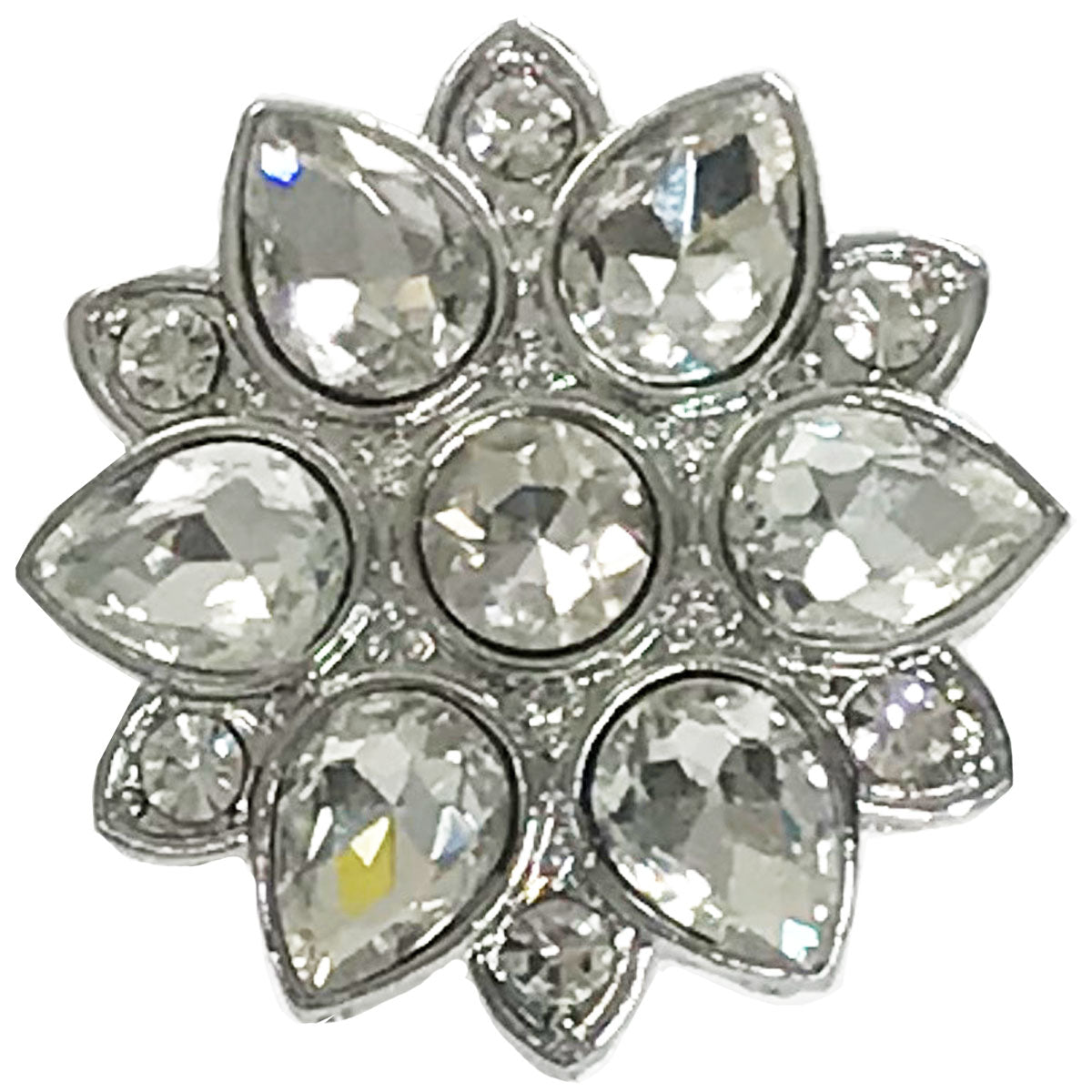 Crystal studded cluster. Magnetic Brooch for Scarves Artistic Sculptural shapes add a personality to absolutely anything you wish to put your stamp on! The Super Strong Magnet is enough for a jacket lapel! Use to hold a sarong or cardigan together.  Great to adorn a hat or to hold a scarf in place with Fabric Safe Magnet.