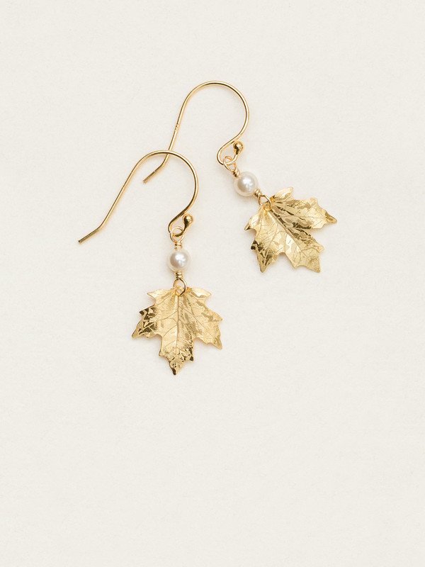 Holly Yashi Single Leaf Earrings