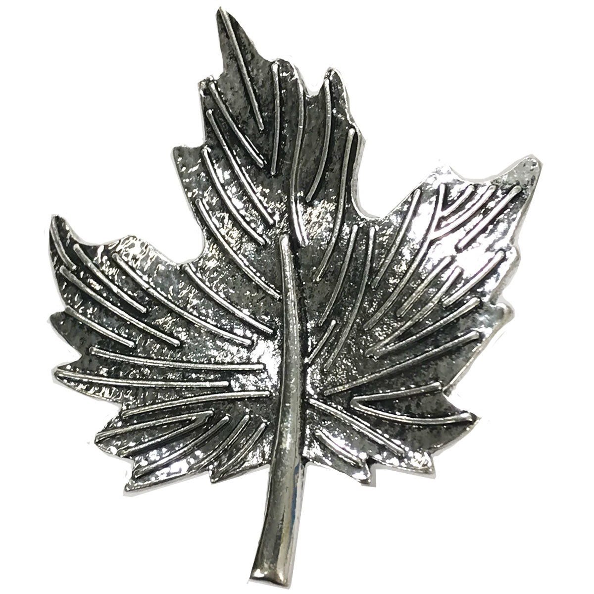 Silver maple leaf, Magnetic Brooch for Scarves Artistic Sculptural shapes add a personality to absolutely anything you wish to put your stamp on! The Super Strong Magnet is enough for a jacket lapel! Use to hold a sarong or cardigan together.  Great to adorn a hat or to hold a scarf in place with Fabric Safe Magnet.