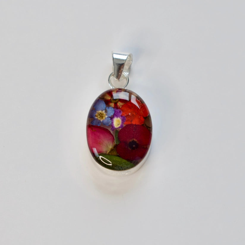 Wildflower Pendant on 18" SS Chain
