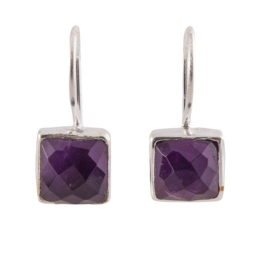 Village Square Amethyst Sterling Earrings